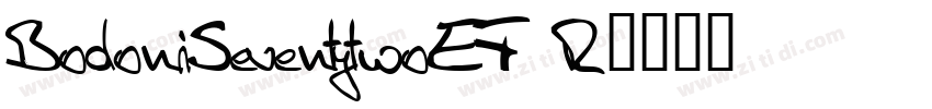 BodoniSeventytwoEF R字体转换
